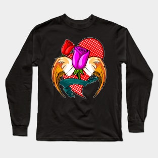 Heart Roses Long Sleeve T-Shirt